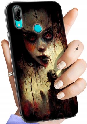 Hello Case Etui Do Huawei P Smart 2019 Halloween Zombie Dynie Czaszki Czarownice
