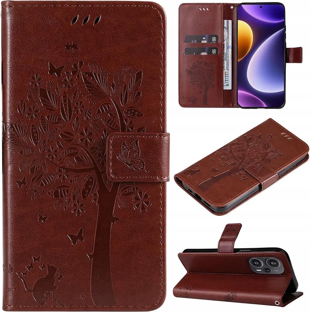 SATURCASE Custodia A Portafoglio In Pelle PU Per Xiaomi Mi 9T / Mi 9T Pro – Con Chiusura Magnetica E Fessure Portatessere, Rosa - 2