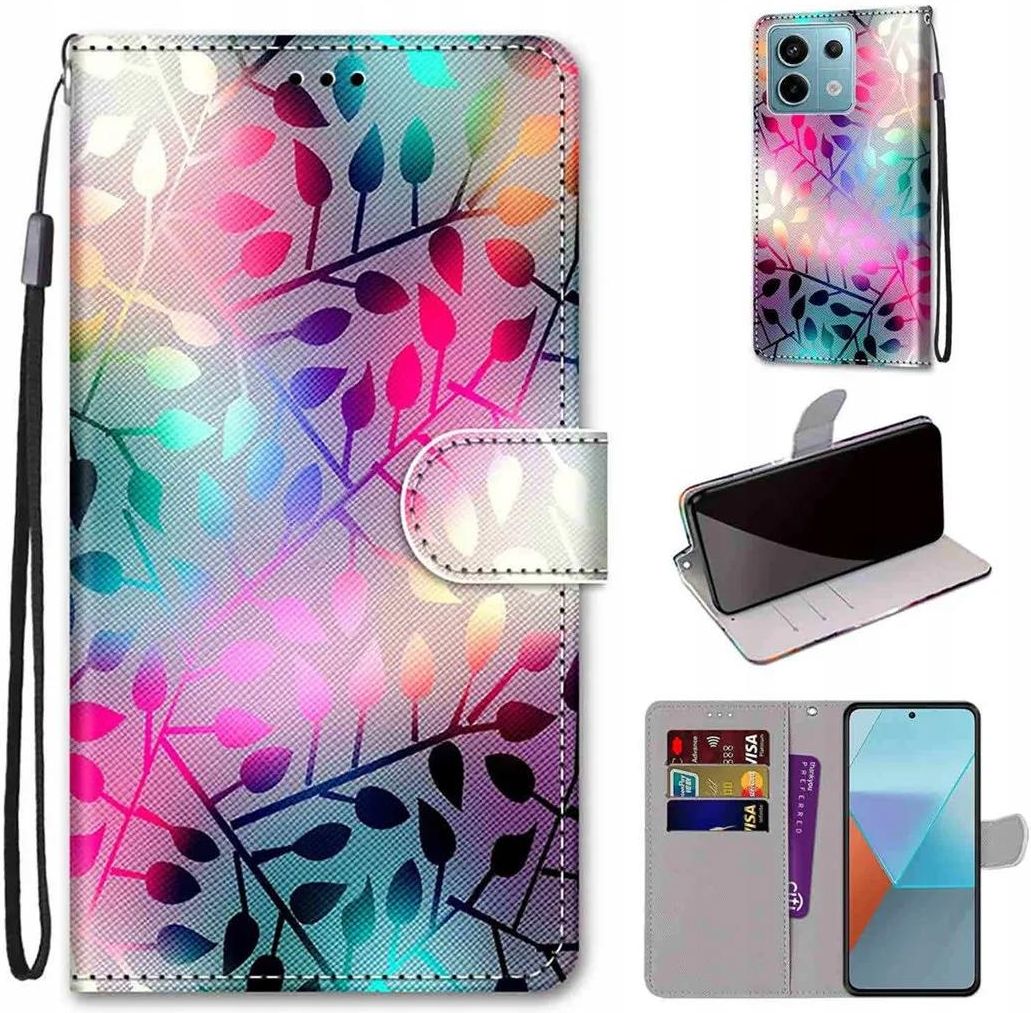 Custodia Magnetica Custodia Portafoglio Per Xiaomi Redmi Note 10 Pro/Pro Max - Pelle PU Con Supporto Accessori Redmi Note 10 Pro Max - Foto 7