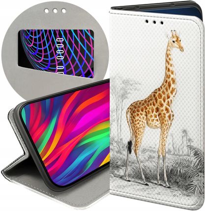 Hello Case Etui Z Klapką Do Samsung Galaxy A6 2018 Żyrafa Śmieszne Sawanna