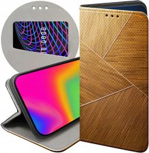 Hello Case Etui Z Klapką Do Iphone 14 Plus Brązowe Drewniane Brown Futerał