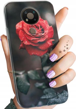 Hello Case Etui Do Nokia 3 4 Róża Z Różą Rose Obudowa Pokrowiec