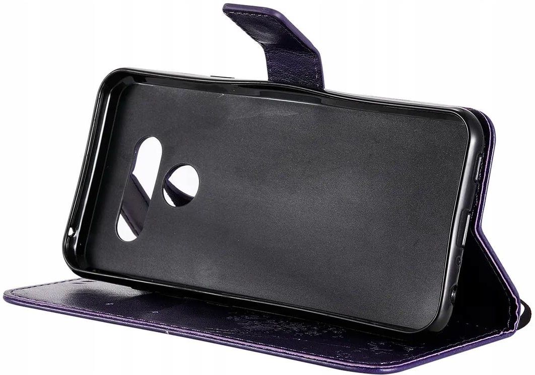 Custodia Per LG K41S/K51S Con Stampa Tigre In Rilievo E Portafoglio – Pelle PU Nera