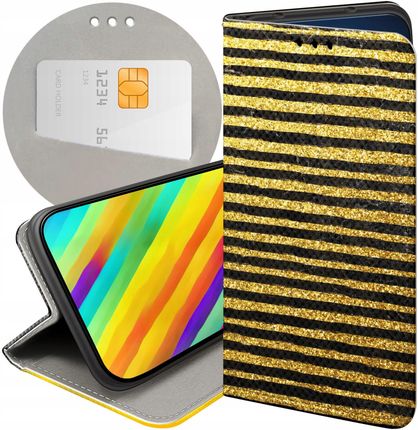 Hello Case Etui Z Klapką Do Samsung Galaxy S21 Ultra Złoto Gold Rich Futerał