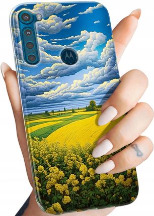 Hello Case Etui Do Motorola One Fusion Plus Chmury Niebo Błękit Obudowa