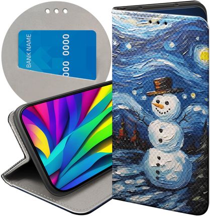 Hello Case Etui Z Klapką Do Samsung Galaxy S10 Bałwan Zima Śnieg Futerał