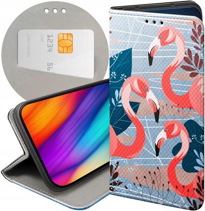Hello Case Etui Z Klapką Do Samsung Galaxy M52 5G Flaming Flamingi Ptaki