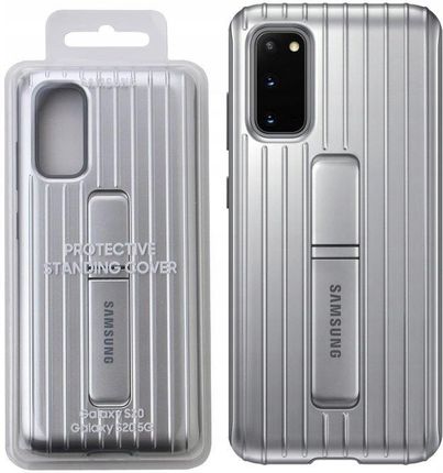 Samsung Protective Standing Cover do Galaxy S20 Srebrny (EF-RG980CSEGWW)