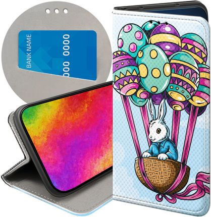 Hello Case Etui Z Klapką Do Honor 90 5G Wielkanoc Jajko Królik Koszyk Futerał