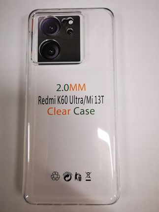 Izigsm Etui Plecki Przeźroczyste 2Mm Xiaomi 13T Z Ochroną Kamery