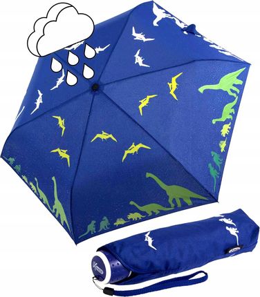 Parasol dziecięcy iX-brella Mini Zmieniająca Kolor pod Wpływem Wilgoci Dino
