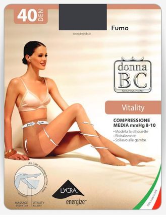 Donna BC Rajstopy Vitality 40dn 6;fumo, Donna BC, 8300182951063