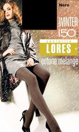 Lores Rajstopy Winter 150dn Melange 5;nero, Lores, 20162023