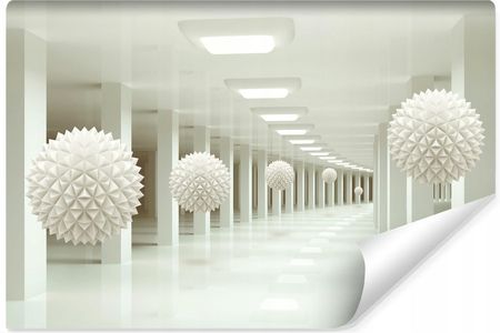 Muralo Fototapeta Tunel Efekt 3D Abstrakcyjne Kule 400X280