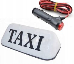 Zdjęcie Lampa Taxi Na Magnes Biała Kogut Sygnalizator Duża Z Włącznikiem - Bisztynek