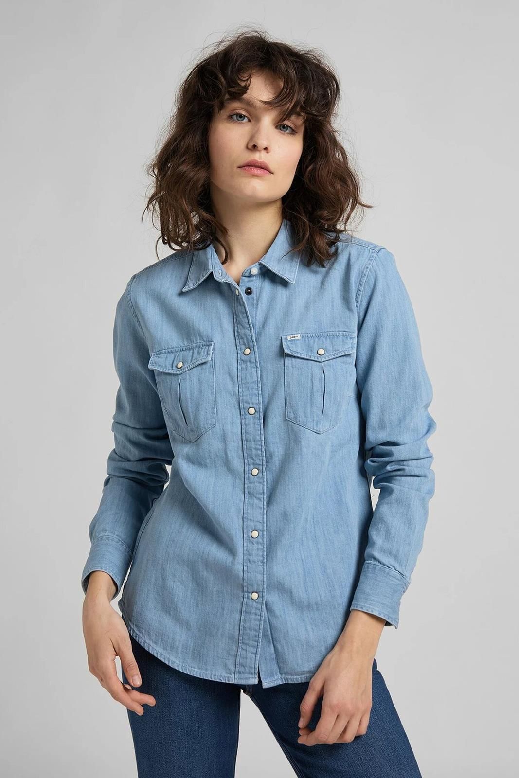 Lee Heren Regular Western Shirt, Green Aura, M Lee Heren Regular Western Shirt, Green Aura, M