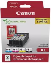 Zdjęcie Canon CLI-581XL BK/C/M/Y Photo Value Pack (2052C006) - Nasielsk