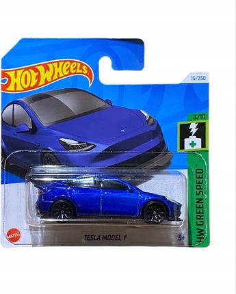 テスラ青色　TESLA MODEL Y　マッチボックス　ホットウィール　モデルY Hot Wheels Tesla Model Y 2024 HTB80 - Ceny i opinie - Ceneo.pl