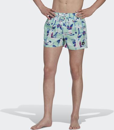 Seasonal Floral CLX Very Short Length Swim Shorts 