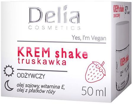 Krem Delia Odżywczy Shake Truskawka na dzień i noc 50ml