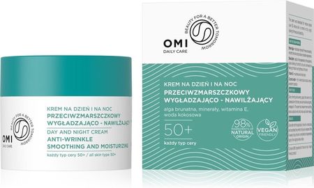 Krem Allvernum Omi Daily Care Przeciwzmarszczkowy Wygładzająco-Nawilżający 50+ na dzień i noc 50ml