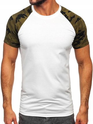 T-shirt Koszulka Biała-moro 8T82 Denley_m