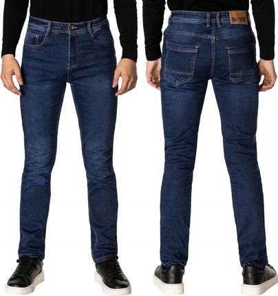Spodnie Jeansowe Męskie Granatowe Texasy Dżinsy Big More Jeans N27 W33 L32
