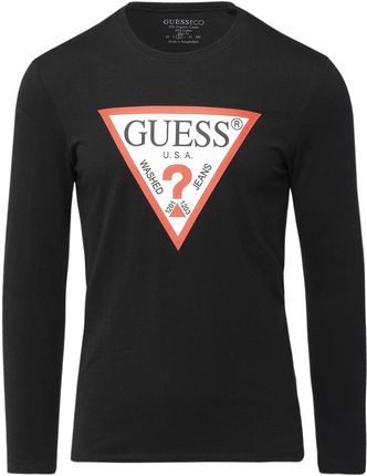 Męska Koszulka z długim rękawem Guess CN LS Original Logo Tee M2Yi31I3Z14-Jblk – Czarny