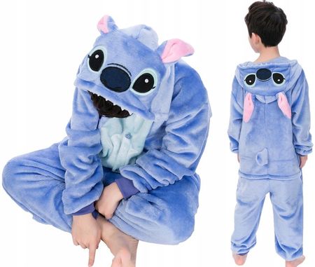 Piżama dla Dzieci kombinezon niebieski Stitch Kigurumi Sticz 130 134