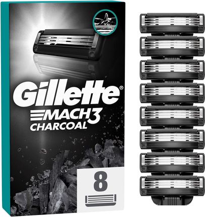 Gillette Mach3 Charcoal Ostrza wymienne 8 szt.