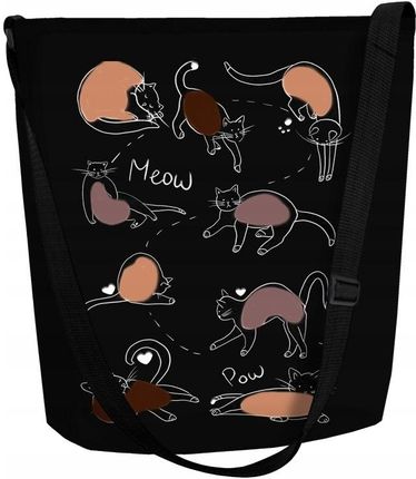 Torba filcowa Funky Antracyt Cat Game