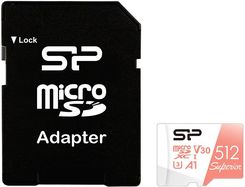 Silicon Power Karta pamięci Superior Color microSDXC 512GB Class 10 UHS-I U3 A1 V30 + SD-adapter (SP512GBSTXDV3V20SP)