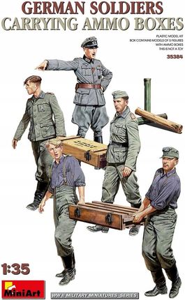Miniart 35384 1:35 German Soldiers Carrying Ammo Boxes MOD007742