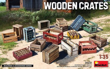 Miniart 35651 1:35 Wooden Crates Skrzynie Drewniane MOD007957