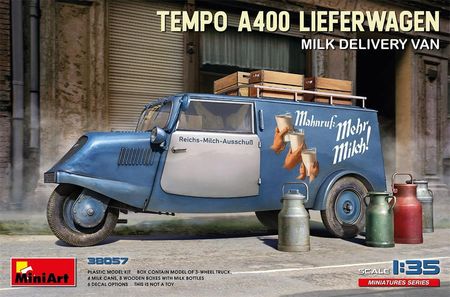 Miniart 38057 1:35 Tempo A400 Lieferwagen Milk Delivery Van MOD007964