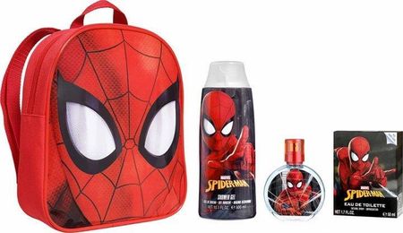 Marvel Zestaw Air-Val Spider-Man Plecak Woda Toaletowa 50Ml + Żel Pod Prysznic 300