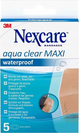 Plastry Wodoodporne Mocne Maxi 60Mm X 88Mm 5 Szt. Nexcare 3M