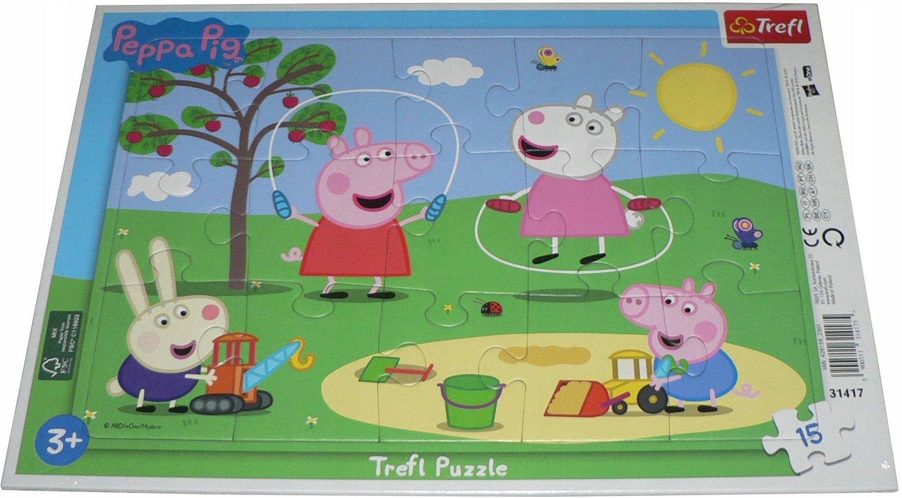 Trefl Puzzle ramkowe 15el. Świnka Peppa Plac Zabaw 31417 - Ceny i ...