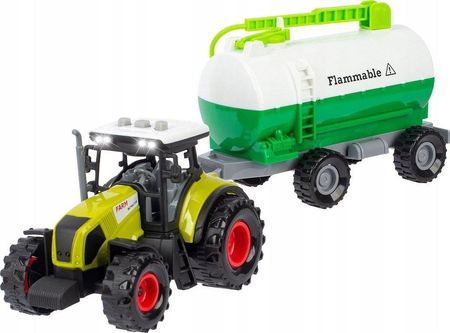Norimpex Ciągnik Traktor Z Przyczepą Zestaw Rolniczy Cysterna Ze Światłem Dźwiękiem