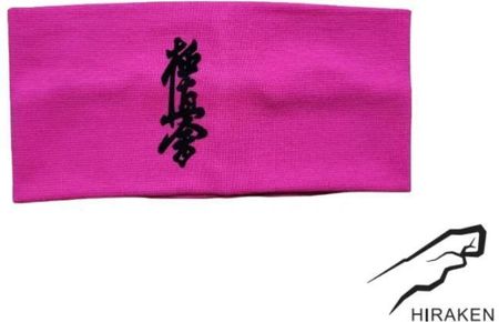 Opaska karate Kyokushin różowa HIRAKEN