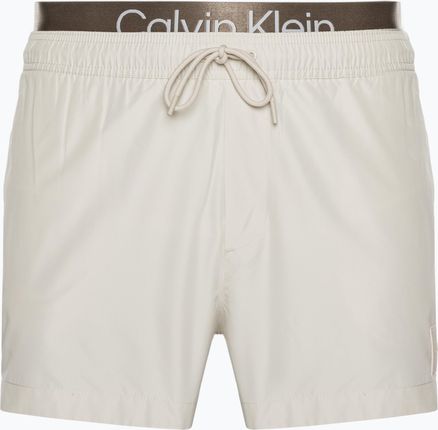 Szorty kąpielowe męskie Calvin Klein Short Double Wb beige