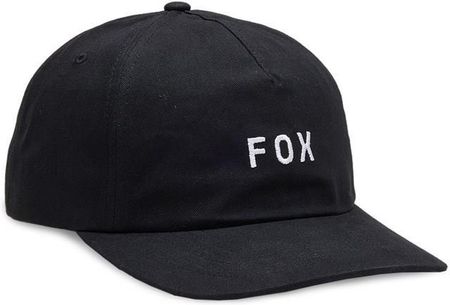 czapka z daszkiem FOX - Wordmark Adjustable Hat Black (001) rozmiar: OS