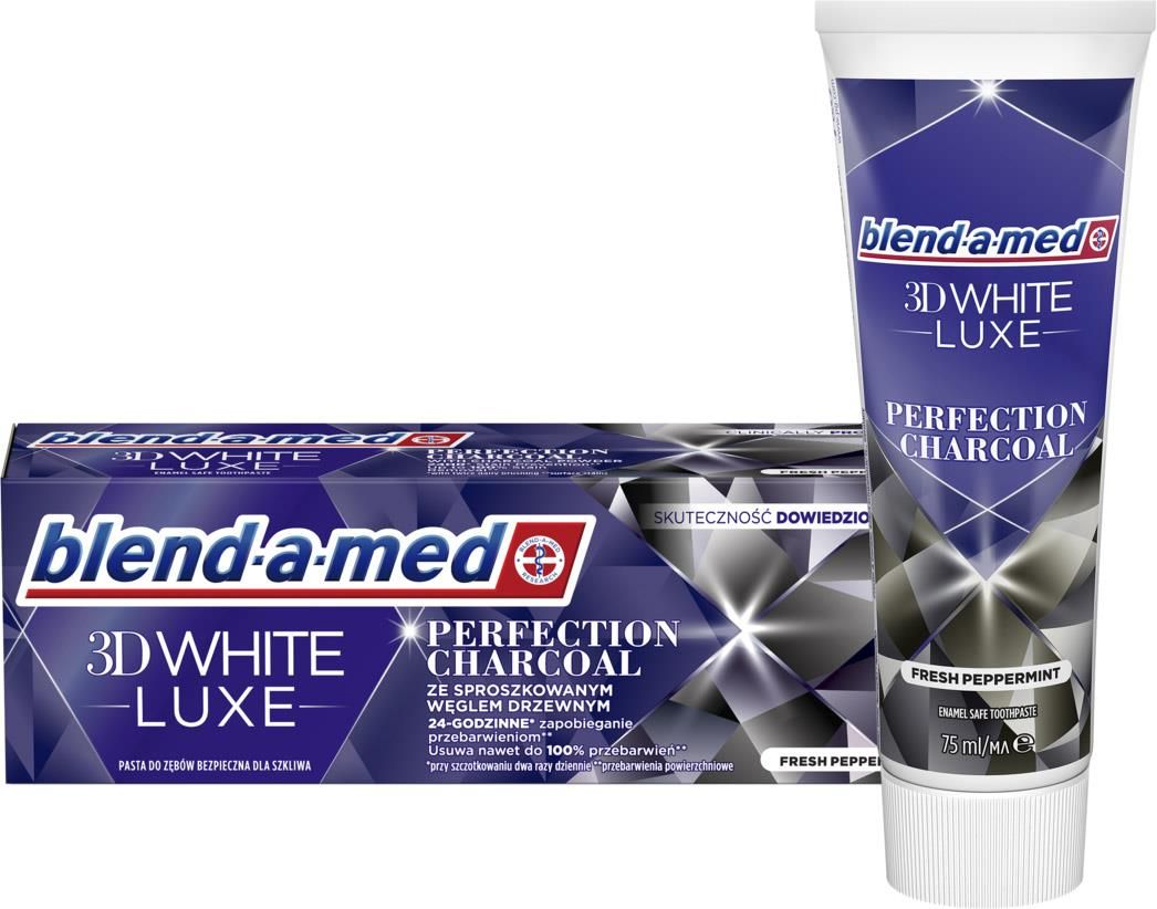 Blend A Med Pasta Do Zębów 3d White Luxe Perfection Charcoal 75 Ml Opinie I Ceny Na Ceneopl 4633