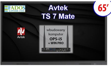 Avtek Monitor Interaktywny St 7 Mate 65 4K Ops I5 (1TV258)