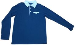 Zdjęcie BAWEŁNIANA BLUZKA POLO CHŁOPIĘCA Z DŁUGIM RĘKAWEM 140CM GT - Opalenica