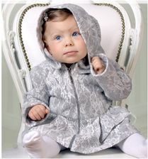 Zdjęcie KURTECZKA DZIEWCZĘCA Z KAPTUREM SZARA 68 CM CHRISTOPHER - Września