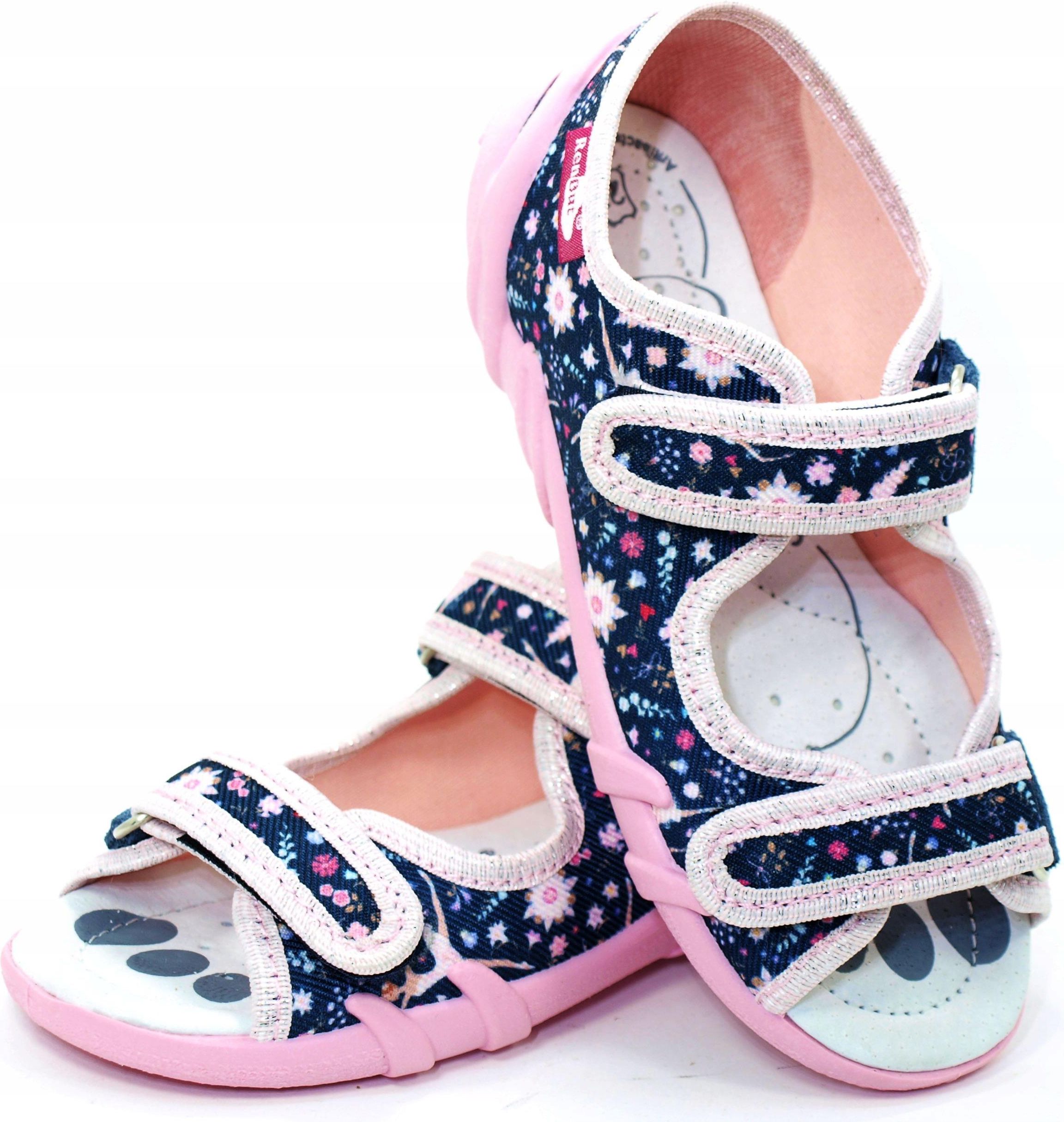 29 Renbut 33-378 oddychające Kapcie sandały 18,8cm - Ceny i
