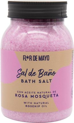 Flor De Mayo Sal Bano Rosa Mosqueta Sól Do Kąpieli 650 g