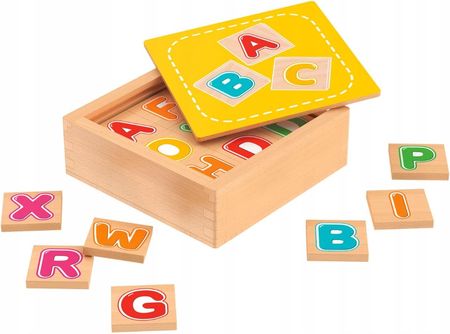Playtive Drewniane Pudełko Do Nauki Alfabet