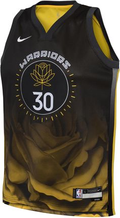 Koszulka Dla Dużych Dzieci Nike Dri-Fit Nba Swingman Stephen Curry Golden State Warriors City Edition Czerń